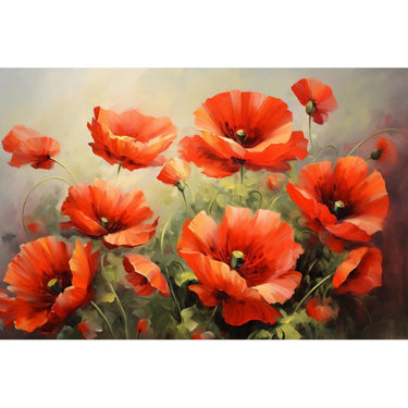 White Poppy Flower Canvas